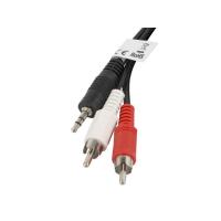 Lanberg CA-MJRC-10CC-0020-BK cavo audio 2 m 3.5mm RCA Nero, Rosso, Bianco