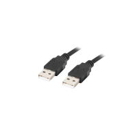 Lanberg CA-USBA-20CU-0005-BK cavo USB USB 2.0 0,5 m Nero