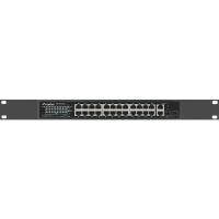 Lanberg RSFE-24P-2C-360 switch di rete Non gestito Gigabit Ethernet (10/100/1000) Supporto Power over Ethernet (PoE) 1U Nero