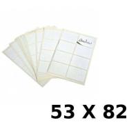Lebez Etichette Bianche Adesive 53X82Mm