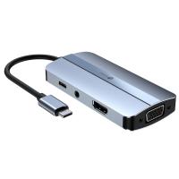 Leotec LEDS04 replicatore di porte e docking station per laptop USB 3.2 Gen 1 (3.1 Gen 1) Type-C Grigio