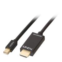 Lindy 36928 cavo e adattatore video 3 m Mini DisplayPort HDMI tipo A (Standard) Nero