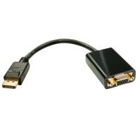 Lindy 41006 cavo e adattatore video 0,15 m VGA (D-Sub) DisplayPort Nero