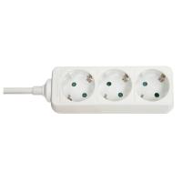 Lindy 73100 prolunghe e multiple 3 presa(e) AC Interno Bianco