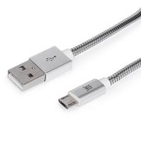 Maillon Technologique Premium MTPMUMS241 cavo USB USB 2.0 1 m USB A Micro-USB B Argento
