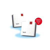 Mesh Set FRITZMESH SET 1600 2-PACK EDITION INTERNATIONAL Dual-band (2.4 GHz/5 GHz) Wi-Fi 6 (802.11ax) Rosso, Bianco Interno