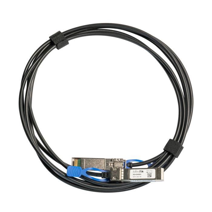 Mikrotik XS+DA0001 cavo InfiniBand e in fibra ottica 1 m SFP/SFP+/SFP28 Nero