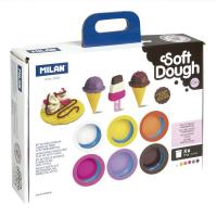 Milan 913306ICW composto per ceramica e modellazione Pasta modellabile Marrone, Lillà, Arancione, Rosa, Bianco, Giallo 1 pz