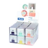 Milan CMMS430SL gomma per cancellare Rosa, Argento, Turchese, Giallo 30 pz
