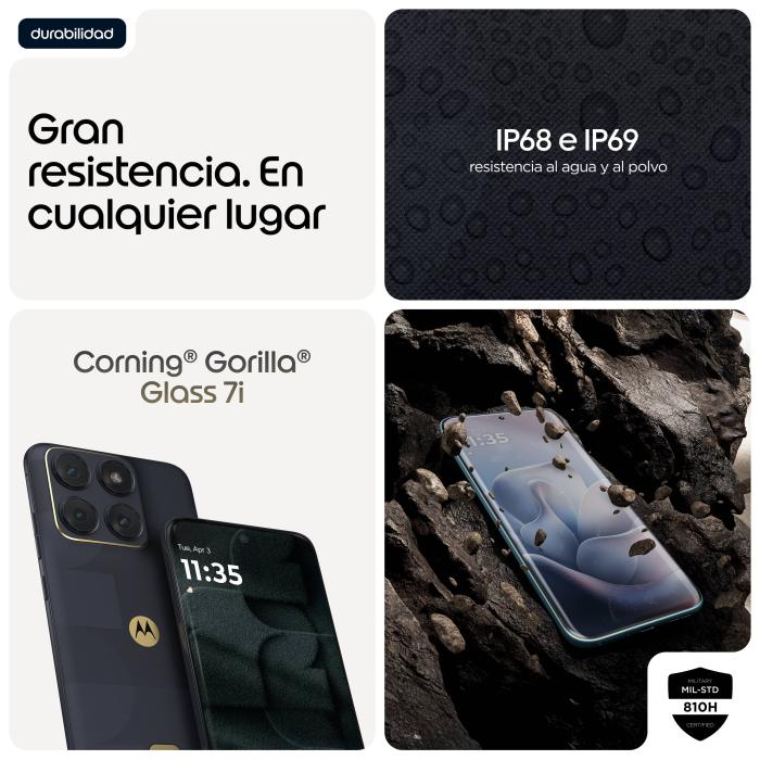 Motorola edge 70 fusion FIFA Edition 17,2 cm (6.78'') Doppia SIM Android 16.0 5G USB tipo-C 8 GB 256 GB 5200 mAh Nero — immagine 8 di 24