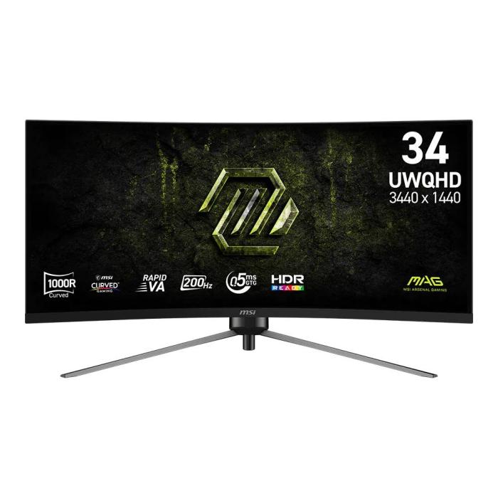 MSI MAG 345CQRF E20 Monitor PC 86,4 cm (34'') 3440 x 1440 Pixel UltraWide Dual Quad HD Nero — immagine 6 di 10