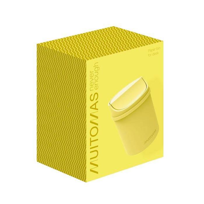 Muitomas Cestino da scrivania giallo — immagine 6 di 6