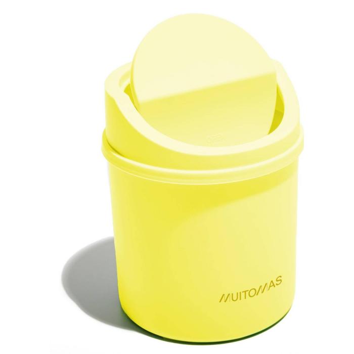 Muitomas Cestino da scrivania giallo — immagine 4 di 6