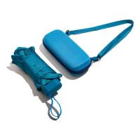 Muitomas UMBRCASEBL ombrello Blu Metallo Poliestere Compatta