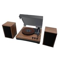 Muse MT-108BT piatto audio Nero, Legno