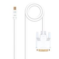 Nanocable 10.15.4202 cavo e adattatore video 2 m Mini DisplayPort DVI Bianco