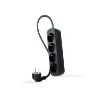 Nanocable 10.37.0004-NS-BK prolunghe e multiple 1,4 m 4 presa(e) AC Interno Nero