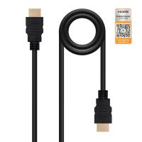 Nanocable HDMI V2.0, 1.5m cavo HDMI 1,5 m HDMI tipo A (Standard) Nero