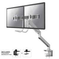 Neomounts NM-D775DXSILVER Braccio per monitor 10-32'' - molla a gas - Topfix - 180°-stop