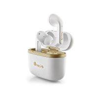 NGS ARTICA TROPHY Cuffie Wireless In-ear Musica e Chiamate USB tipo-C Bluetooth Oro, Bianco