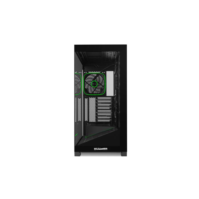 NOX Hummer BLADE Tower Nero, Trasparente — immagine 43 di 58