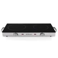 Orbegozo PCE 6000 Nero, Acciaio inox Superficie piana Ceramica 2 Fornello(i)