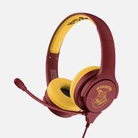OTL Technologies Harry Potter Hogwarts Crest Auricolare Cablato A Padiglione Gaming Borgogna, Giallo