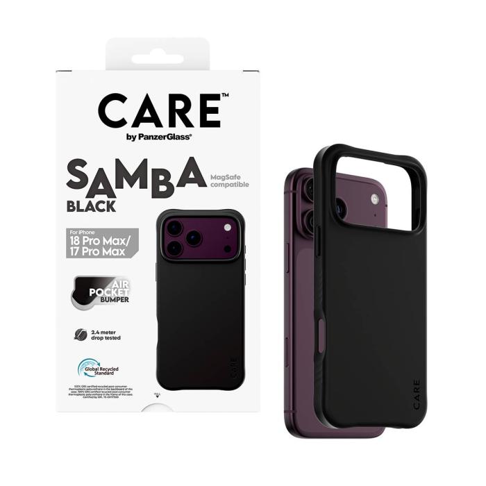 PanzerGlass CARE™ by ® Samba Case Black w. MagSafe iPhone 18 Pro Max | 17 Pro Max custodia per cellulare Cover Nero — immagine 11 di 12