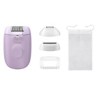 Philips Serie 4000 Epilatore con filo lilla con 4 accessori BRE257/00, vedi immagine 1 di 2