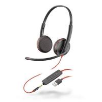 Plantronics Blackwire 3225 Stereofonico Padiglione auricolare Nero cuffia e auricolare