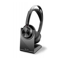 Poly Voyager Focus 2 UC Auricolare Con cavo e senza cavo A Padiglione Ufficio USB tipo A Bluetooth Nero