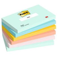 Post-It 655-6-BEA pouch autoadesiva Rettangolo Blu, Verde, Arancione, Rosa, Giallo 100 fogli Autoadesivo