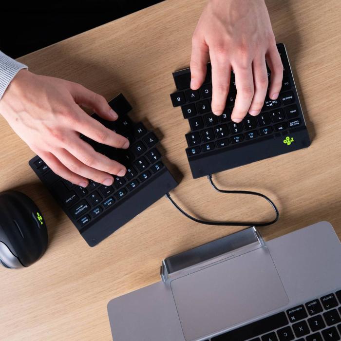 R-Go Tools Tastiera ergonomica R-Go Split Break con software di interruzione, tastiera split, QWERTY (PT), Bluetooth, nero — immagine 22 di 30