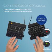 R-Go Tools Tastiera ergonomica R-Go Split Break con software di interruzione, tastiera split, QWERTY (PT), Bluetooth, nero, vedi immagine 11 di 30