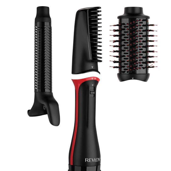 Revlon RVDR5333E messa in piega Multistyler Caldo Nero, Rosso 1100 W 2,5 m — immagine 5 di 8