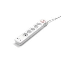 Salicru 680BA000002 protezione da sovraccarico Bianco 5 presa(e) AC 250 V 1,5 m