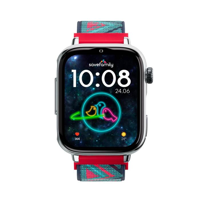 SaveFamily 8436628090055 smartwatch e orologio sportivo 5,08 cm (2'') AMOLED 20 mm Digitale Touch screen Argento — immagine 2 di 20