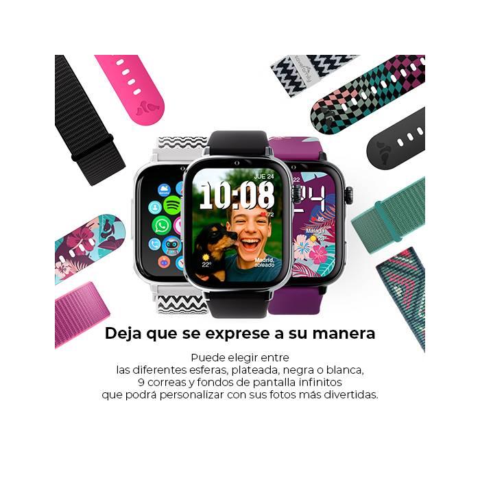 SaveFamily 8436628090055 smartwatch e orologio sportivo 5,08 cm (2'') AMOLED 20 mm Digitale Touch screen Argento — immagine 8 di 20