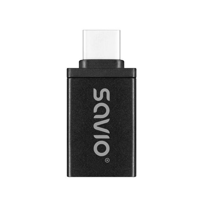Savio AK-80 cavo e adattatore video 0 m USB tipo A USB tipo-C Nero — immagine 4 di 6