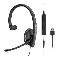 Sennheiser SC 135 USB Monofonico Padiglione auricolare Nero