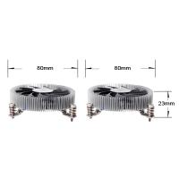 Silverstone SST-NT07-115X sistema di raffreddamento per computer Circuiti integrati Refrigeratore 8 cm Nero, Metallico