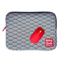 Smile 112008140199 borsa per laptop 35,6 cm (14'') Custodia a tasca Blu marino, Bianco
