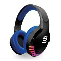 Sparco SPWHEADPHONE cuffia e auricolare Wireless A Padiglione Gaming USB tipo-C Nero, Blu