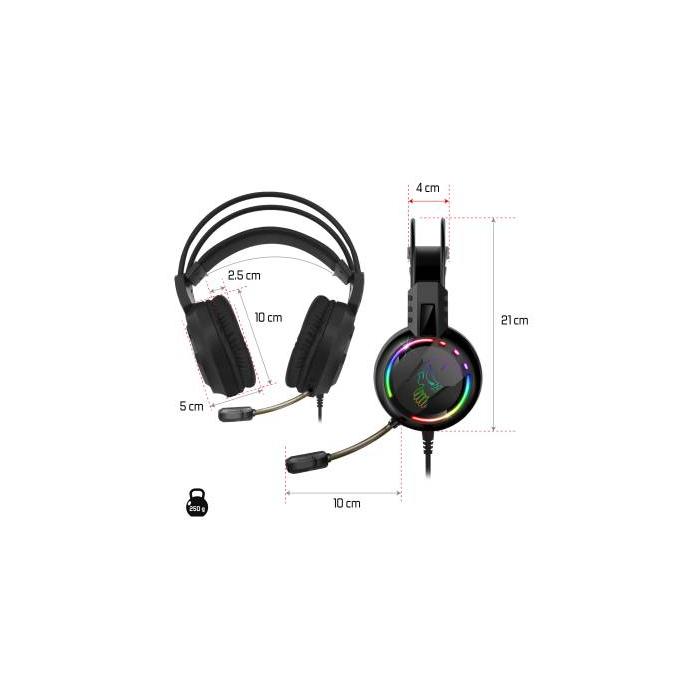 Spirit of Gamer PRO-H7 Auricolare Cablato A Padiglione Gaming USB tipo A Nero — immagine 5 di 6