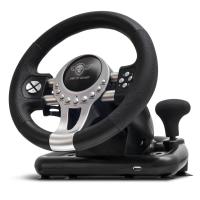 Spirit of Gamer Race Wheel Pro 2 Nero, Argento USB Sterzo + Pedali Digitale PC, PlayStation 4, Playstation 3, Xbox One