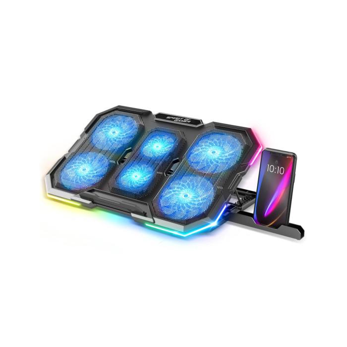 Spirit of Gamer SOG-VE700RGB base di raffreddamento per laptop 25,4 cm (10'') Nero — immagine 4 di 6