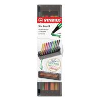 STABILO 6810-7 marcatore Medio Arancione, Marrone, Viola, Nero, Ultramarine, Carmine, Giallo, Rosa, Verde, Verde chiaro 10 pz, vedi immagine 2 di 16