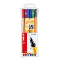 STABILO point 88 penna tecnica Nero, Blu, Verde, Lillà, Rosso, Viola 6 pz