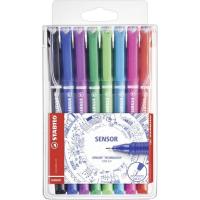 STABILO SENSOR fine penna tecnica Nero, Blu, Verde, Lillà, Rosa, Rosso, Turchese 8 pz