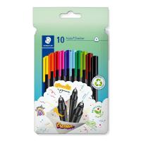 Staedtler 334 C10 penna tecnica Super sottile Nero, Blu, Marrone, Verde, Azzurro, Verde chiaro, Arancione, Rosa, Rosso, Giallo 10 pz